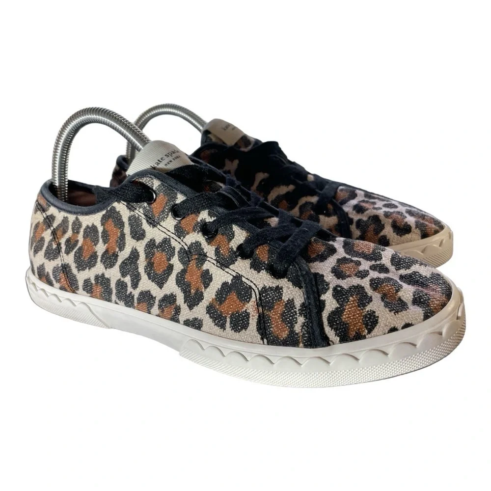 Kate Spade New York Vale Leopard Print Sneakers - Size 8.5